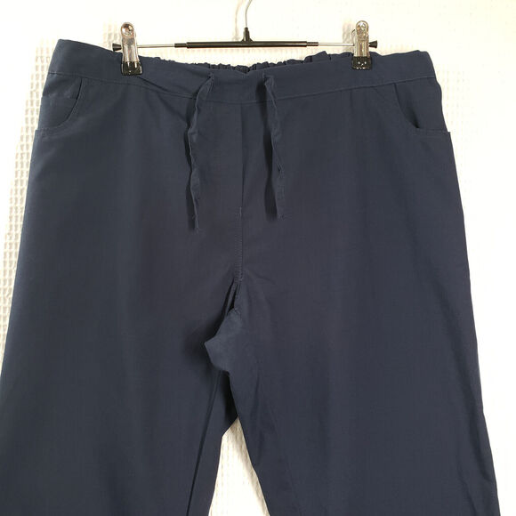 Blackstar Scrub Pants Womens XL Blue Bottoms Drawstring Elastic Waist Pockets - Picture 13 of 16
